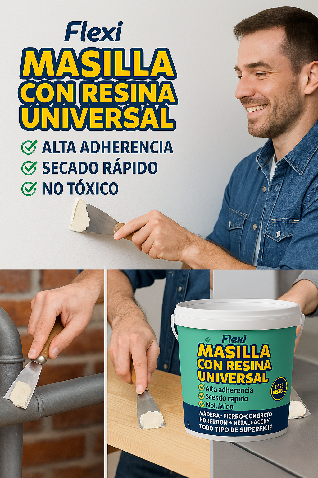 MASILLA CON RESINA UNIVERSAL -FLEX
