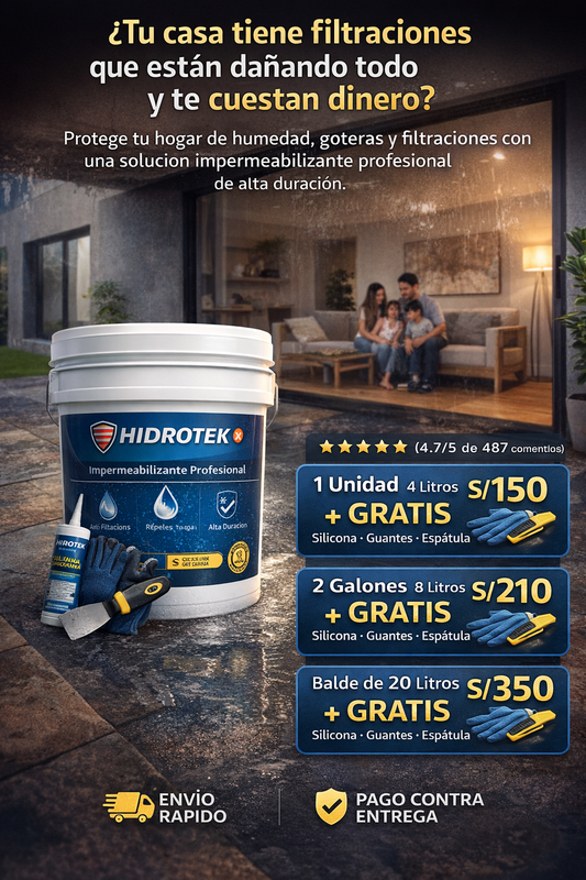 HIDROTEK  IMPERMEABILIZANTE ACRILICO